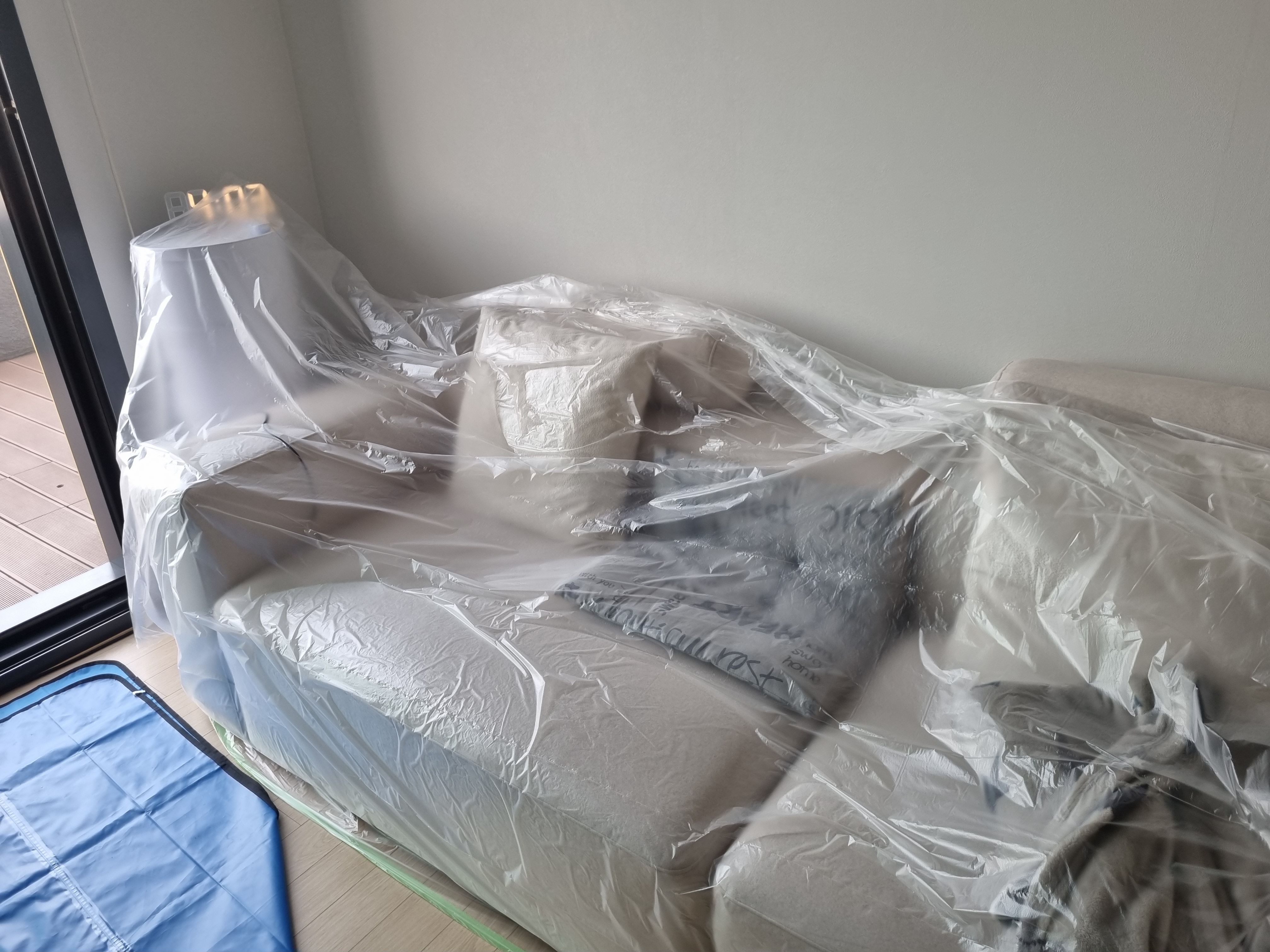 전기 차단 및 보양작업